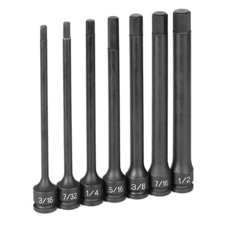 Cool Kitchen 38 in. Drive 7 Piece 6 in. Length Fractional Hex Driver Set CO3490880